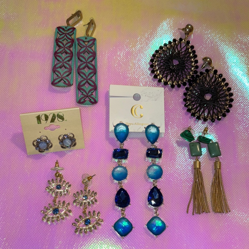 Statement Earrings Lot of 6. FINAL$!